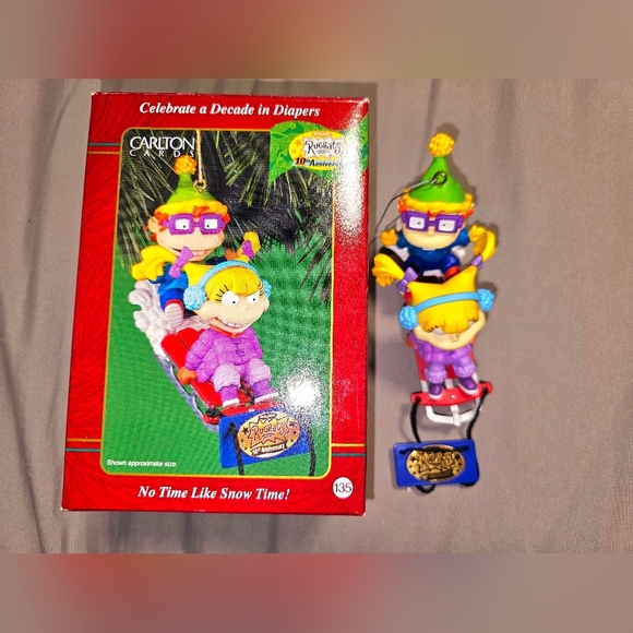 Heirloom Collection Carlton Cards Rugrats Ornament No Time Like Snow Time - Picture 1 of 4